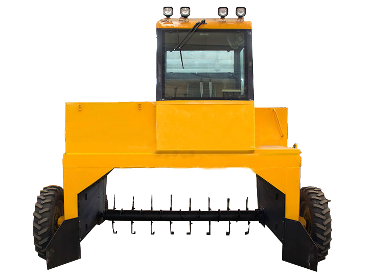 Simple wheel self-propelled compost turner