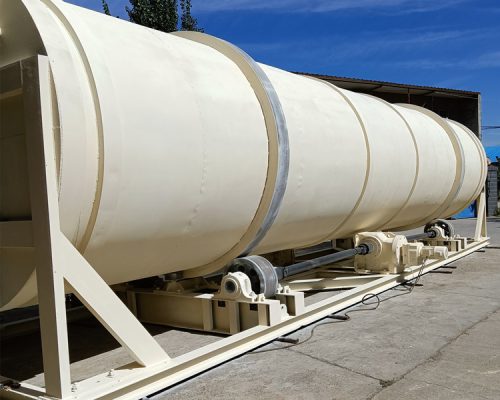 Rotary Drum Composter for large-scale composting on chicken farms