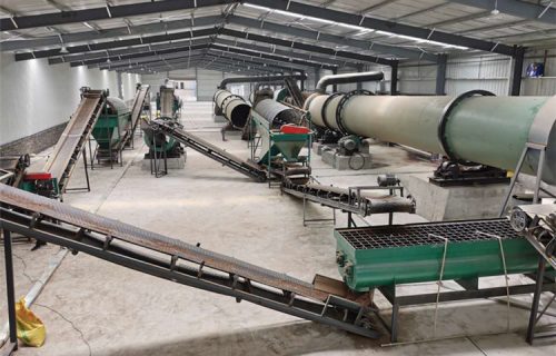 Granular organic fertilizer production line