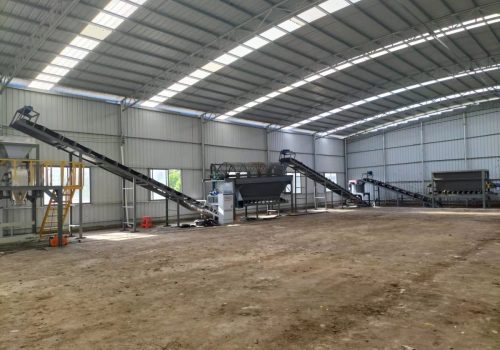 Vertical chain crusher application organic fertilizer plant case